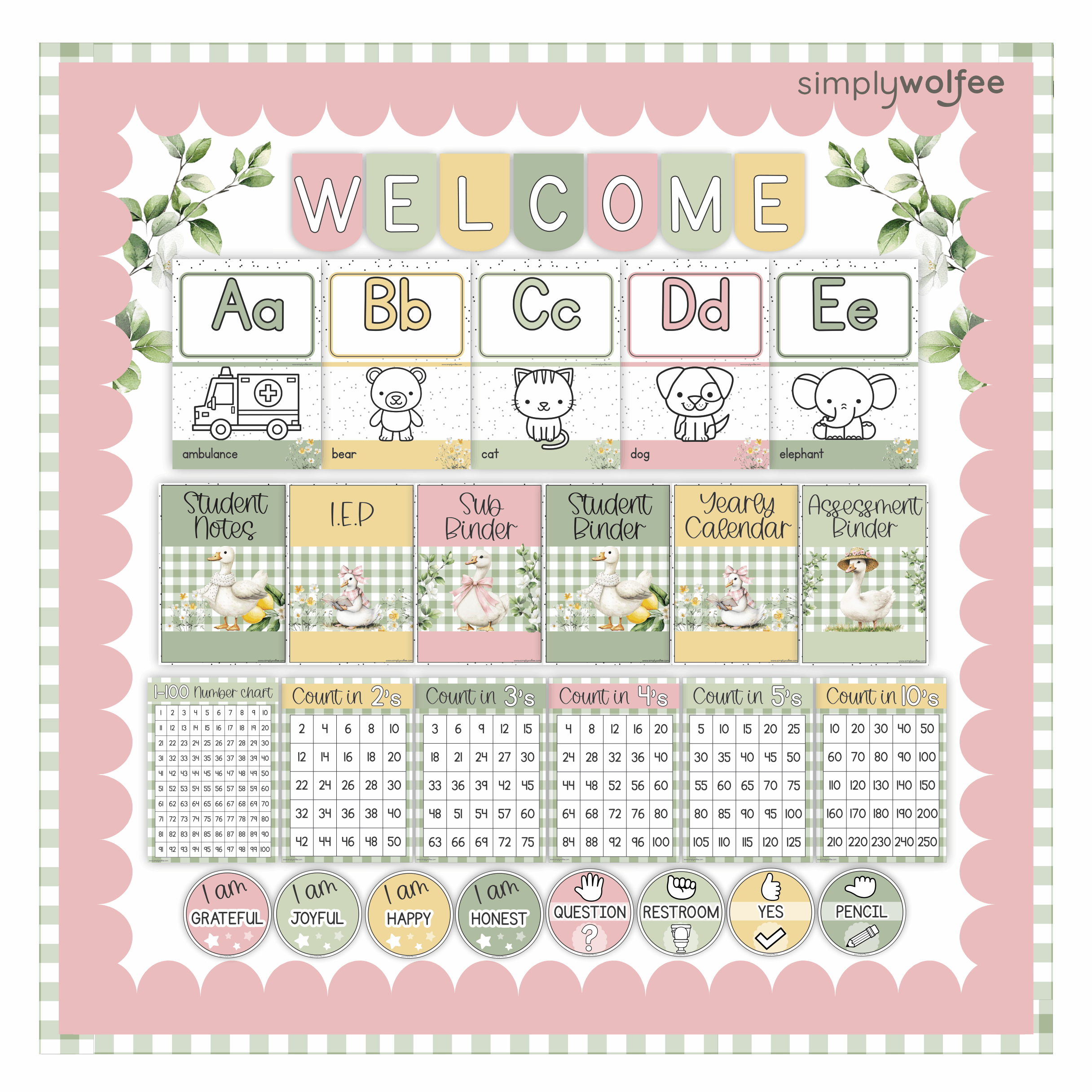 Goose Class Decor - Full Bundle Editable - Image 3