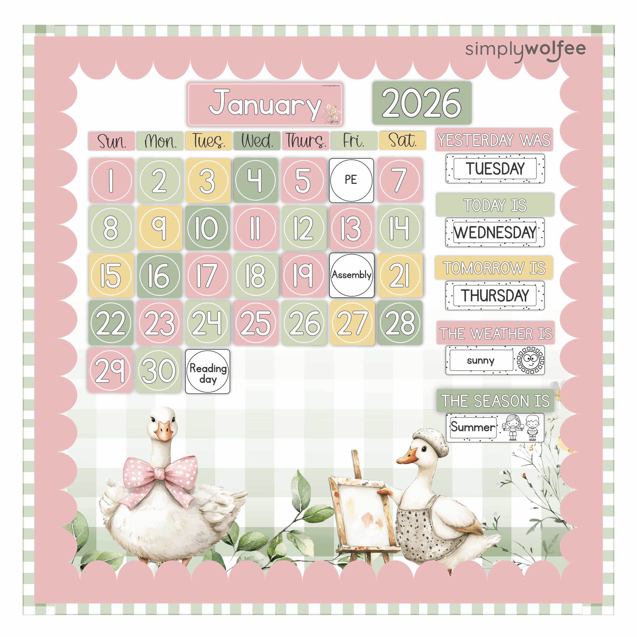 Goose Class Decor - Full Bundle Editable - Image 8