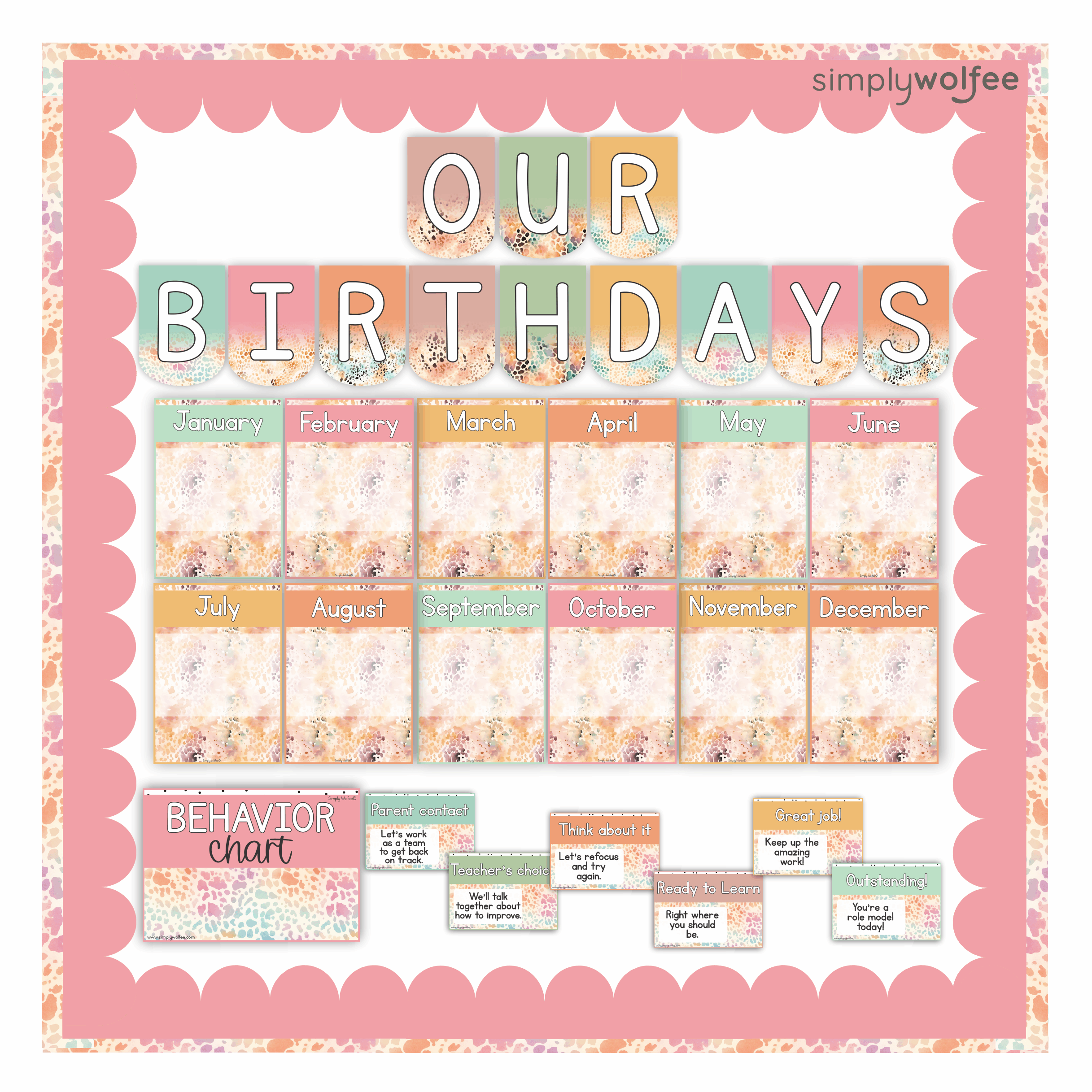 Funky Pastels Class Decor - Full Bundle Editable - Image 7