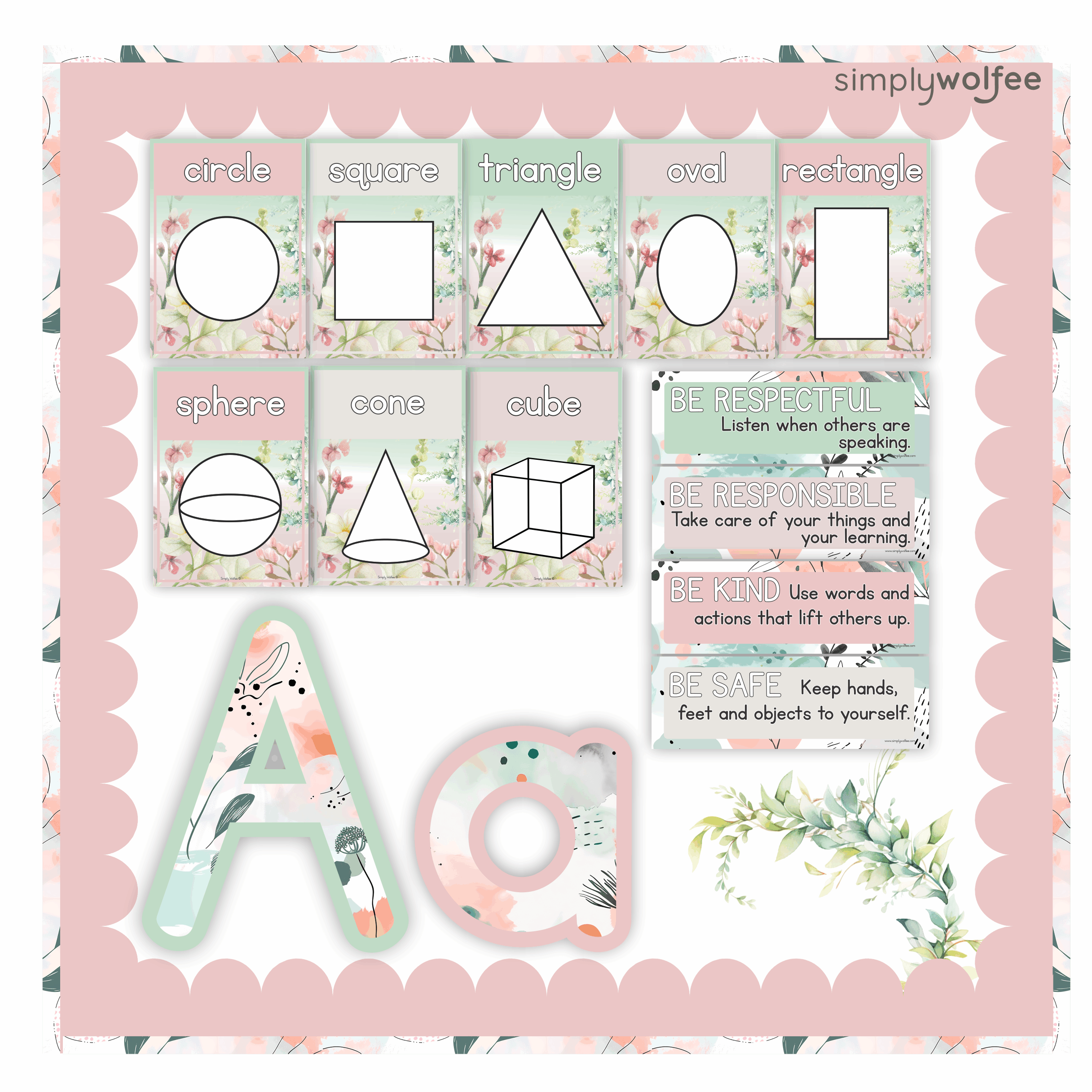 Pastel Lama Class Decor - Full Bundle Editable - Image 4