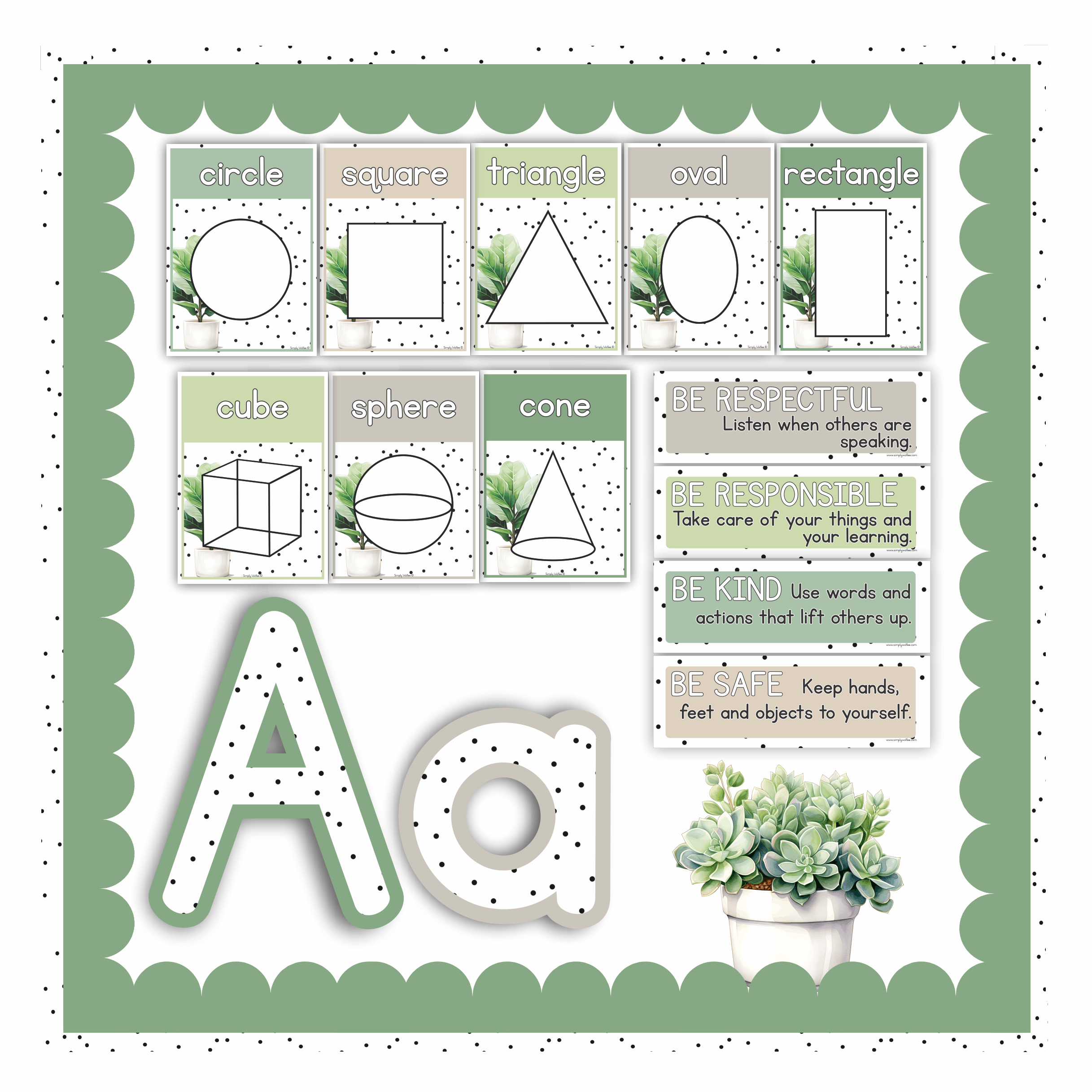 Pot Plants Class Decor - Full Bundle Editable - Image 4