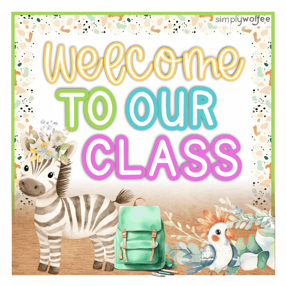 Safari Adventure Class Decor - Full Bundle Editable - Image 2