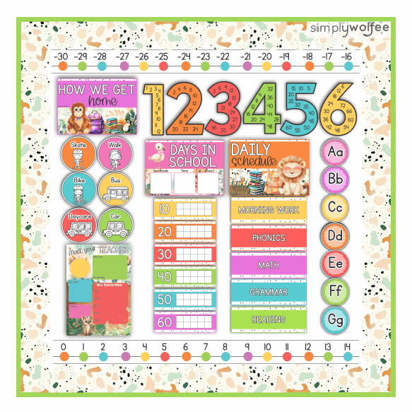 Safari Adventure Class Decor - Full Bundle Editable - Image 5