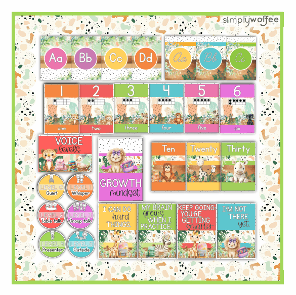 Safari Adventure Class Decor - Full Bundle Editable - Image 6