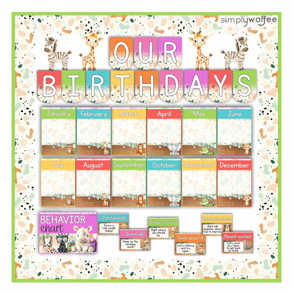 Safari Adventure Class Decor - Full Bundle Editable - Image 7