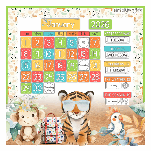 Safari Adventure Class Decor - Full Bundle Editable - Image 8
